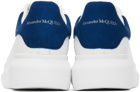 Alexander McQueen White & Blue Oversized Sneakers