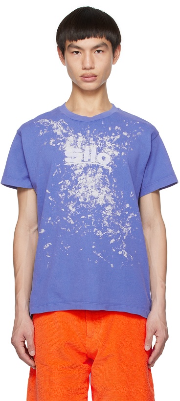 Photo: ERL Blue 'Silo' T-Shirt