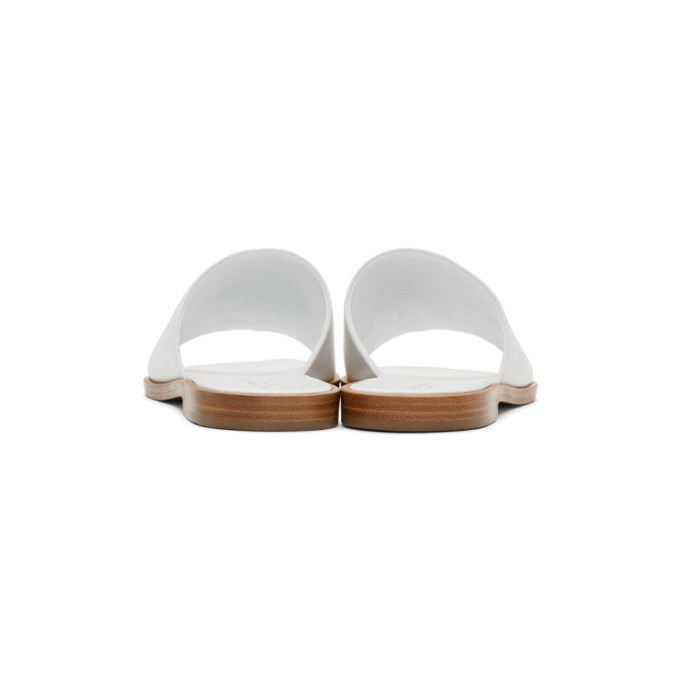 A-Plan-Application White Flat Sandals