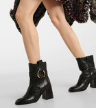 See By Chloé Zelda 90 leather ankle boots