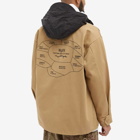 WTAPS Men's Jungle Brain Embroidered Jacket in Beige