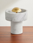Tom Dixon - Stone Portable Marble and Gold-Tone LED Lamp