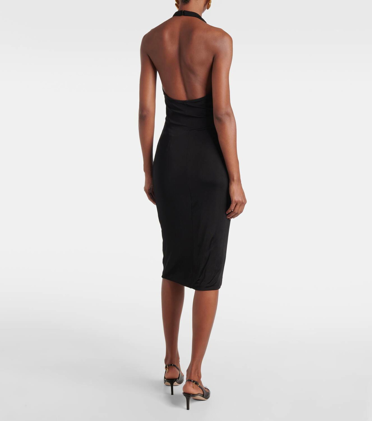 Tom Ford Gathered halterneck midi dress TOM FORD