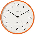 Newgate Clocks Echo Number Three Wall Clock in Orange