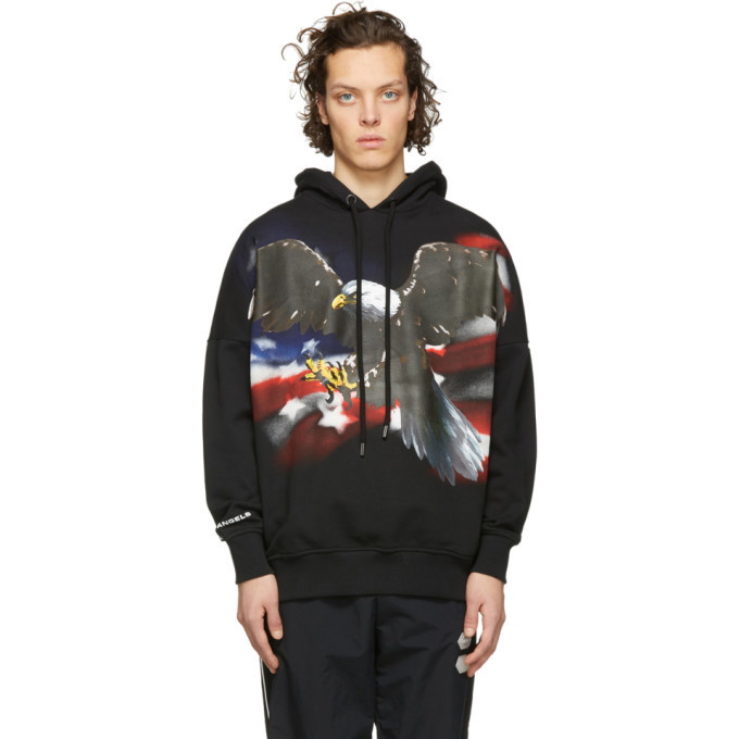 Photo: Palm Angels Black Eagle Over Hoodie