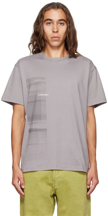 Photo: A-COLD-WALL* Gray Diffusion T-Shirt