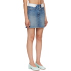 MM6 Maison Margiela Blue Denim Miniskirt