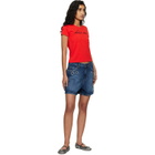 Marc Jacobs Blue Grommet Denim Shorts