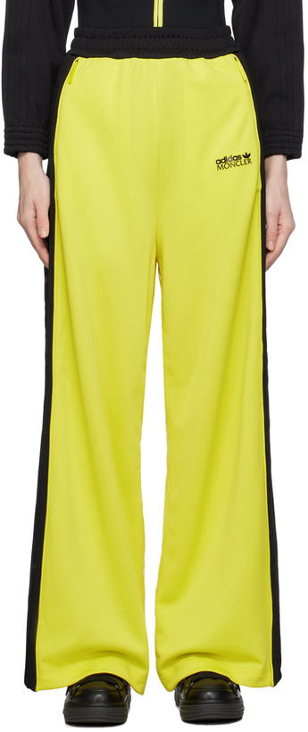 Photo: Moncler Genius Moncler x adidas Originals Yellow Lounge Pants