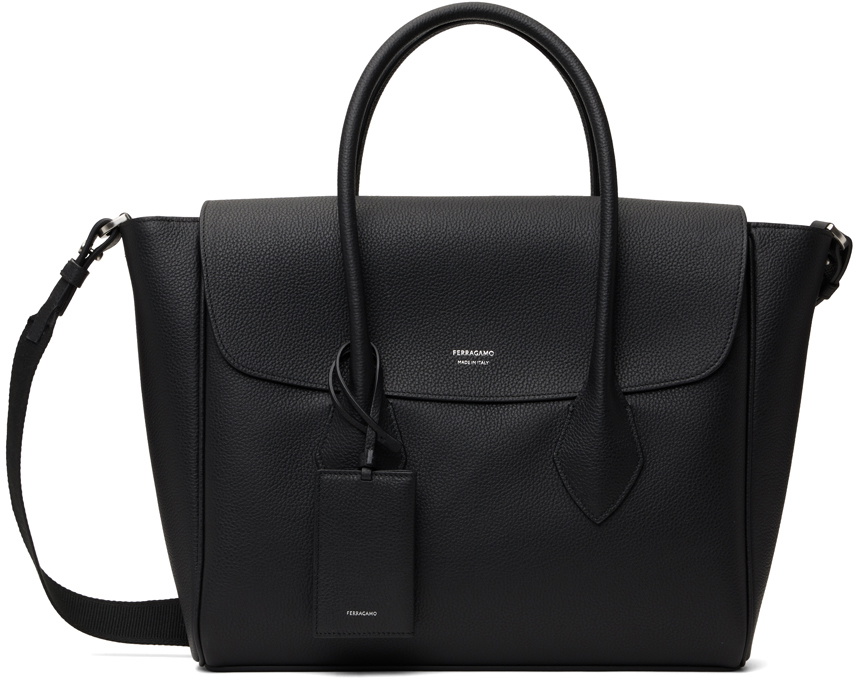 Salvatore Ferragamo☆ロゴポイント トートバッグ BLACK LADIES Salvatore Ferragamo☆ロゴポイント トートバッグ BLACK LADIES