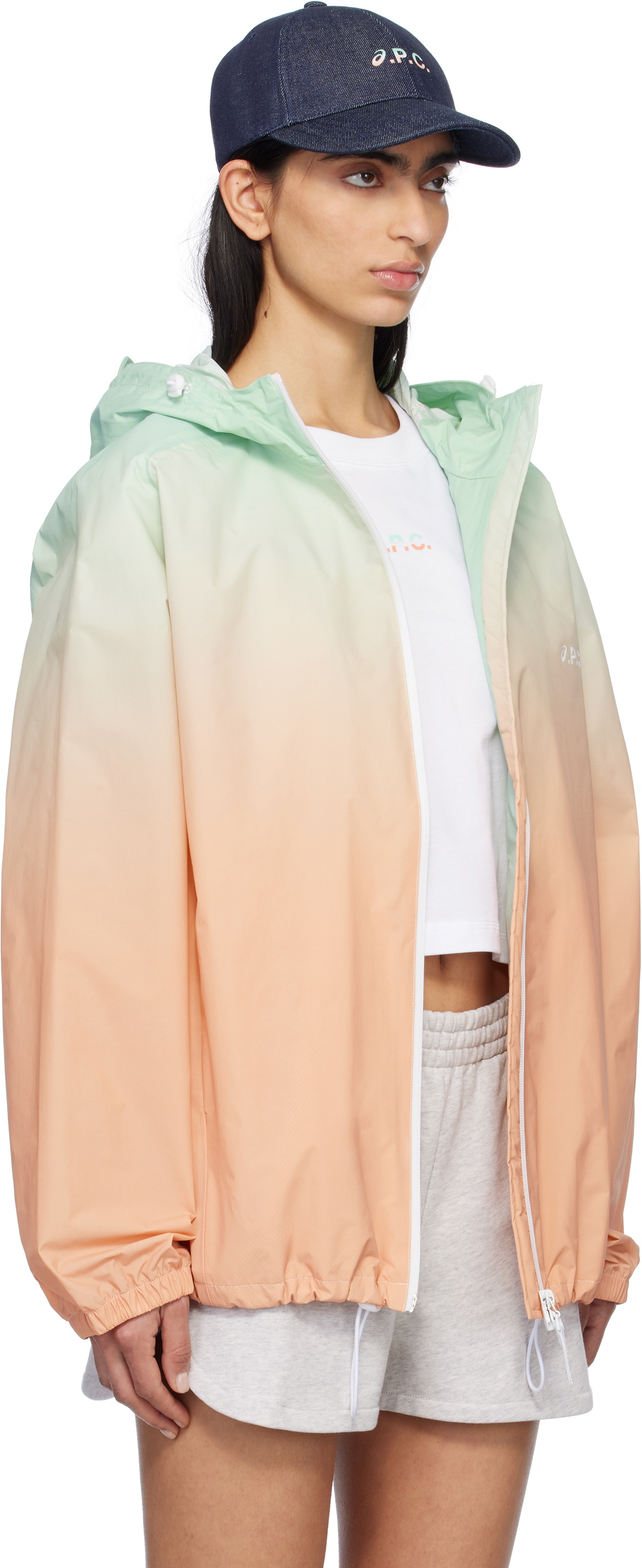 A.P.C. Blue & Pink ASICS Edition Meadow Jacket A.P.C.