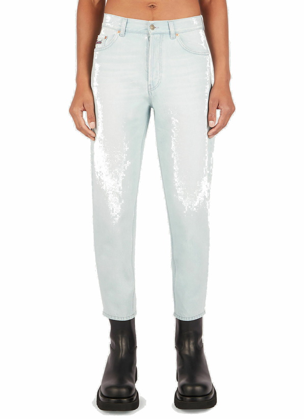 Photo: Gucci - Tapered Leg Jeans in Light Blue