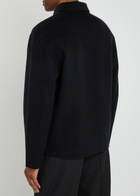 Officine Générale Wool Overshirt Jacket Navy