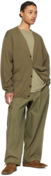 Y's For Men Khaki Button Cardigan