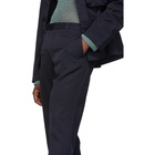 Dries Van Noten Navy Tropical Wool Philip Trousers