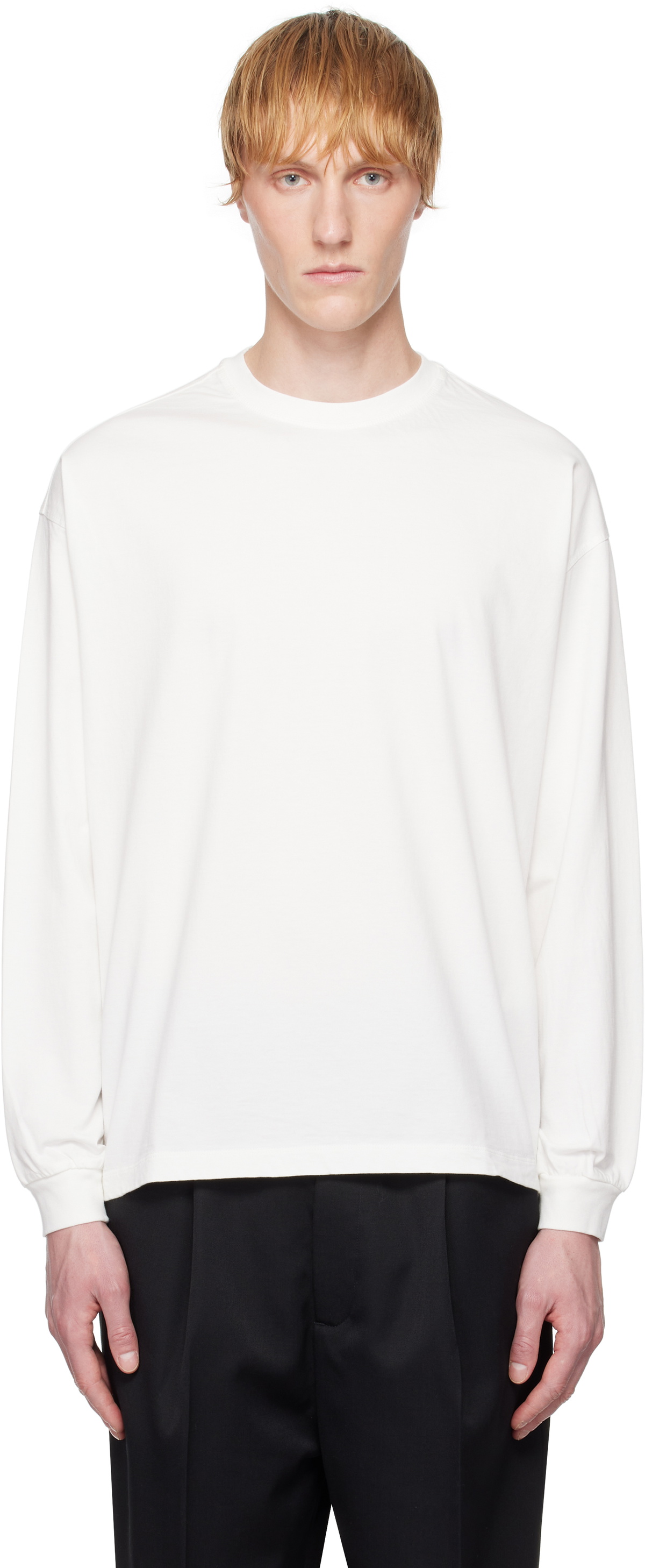 YOKE White Recycled Suvin Cotton Jersey T-shirt