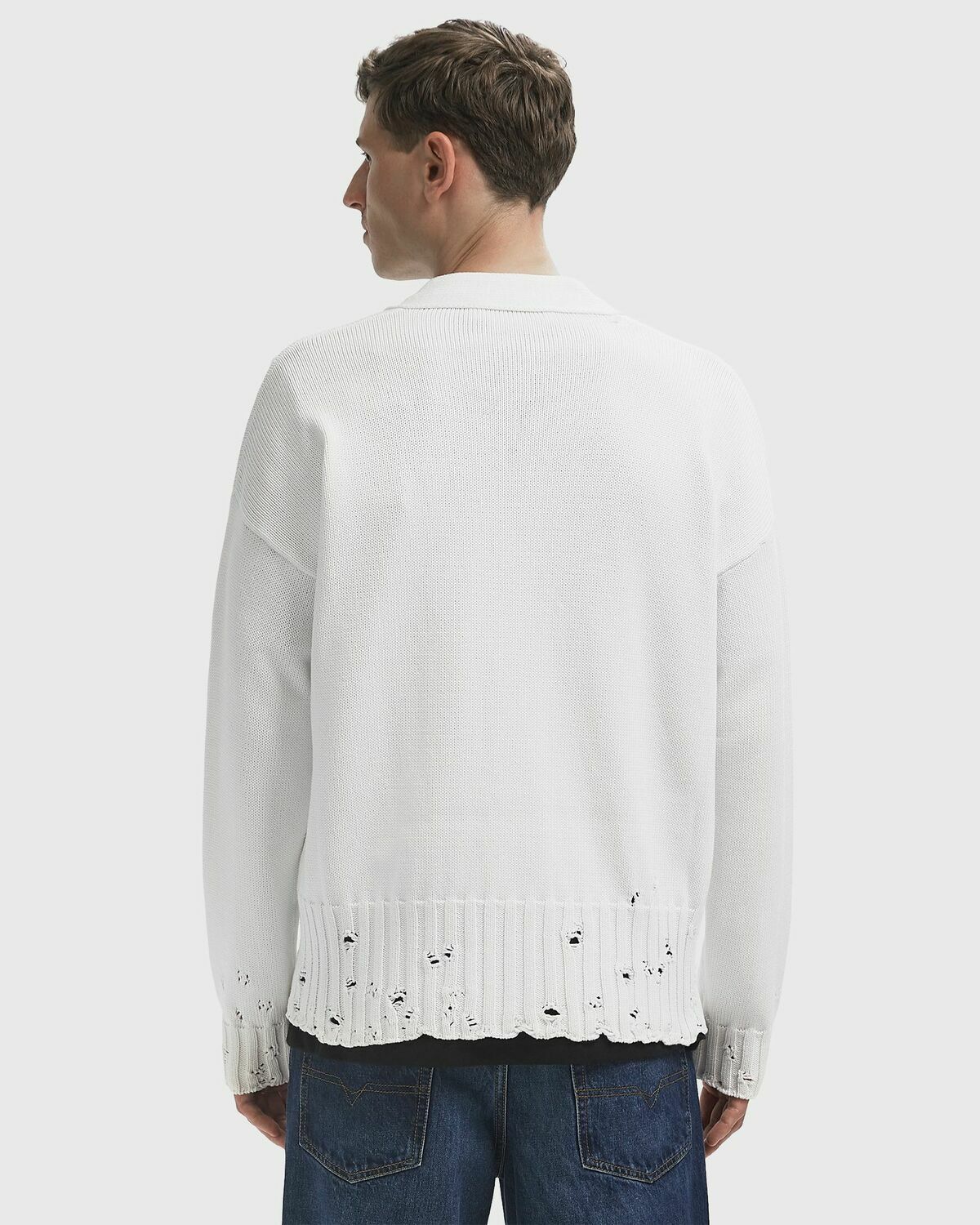 Marni CARDIGAN White Mens Zippers & Cardigan