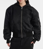 Entire Studios Broad hooded satin bomber jacket