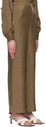 Missing You Already Khaki Crinkled Lounge Pants
