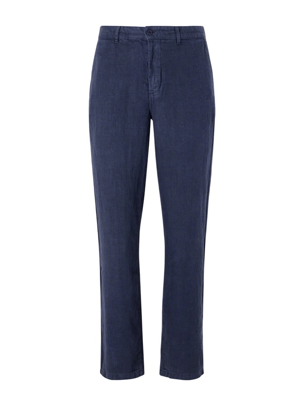 Photo: 3sixteen - Straight-Leg Linen Trousers - Blue