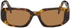 Prada Eyewear Tortoiseshell Rectangular Sunglasses