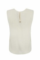 TwinSet Georgette Top With Pleats