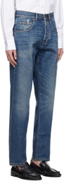 Lardini Blue Distressed Jeans