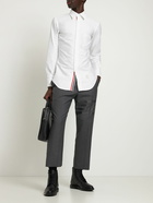 THOM BROWNE - Grosgrain Cotton Oxford Shirt