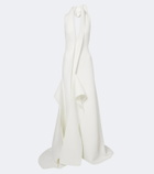 Maticevski Allude asymmetric halterneck jersey gown