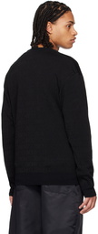 Moschino Black Jacquard Cardigan