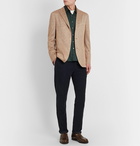 Caruso - Mélange Wool-Jersey Shirt - Green