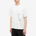 And Wander Men's Pocket T-Shirt in Off White