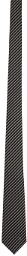 Alexander McQueen Black & Grey Logo Tie