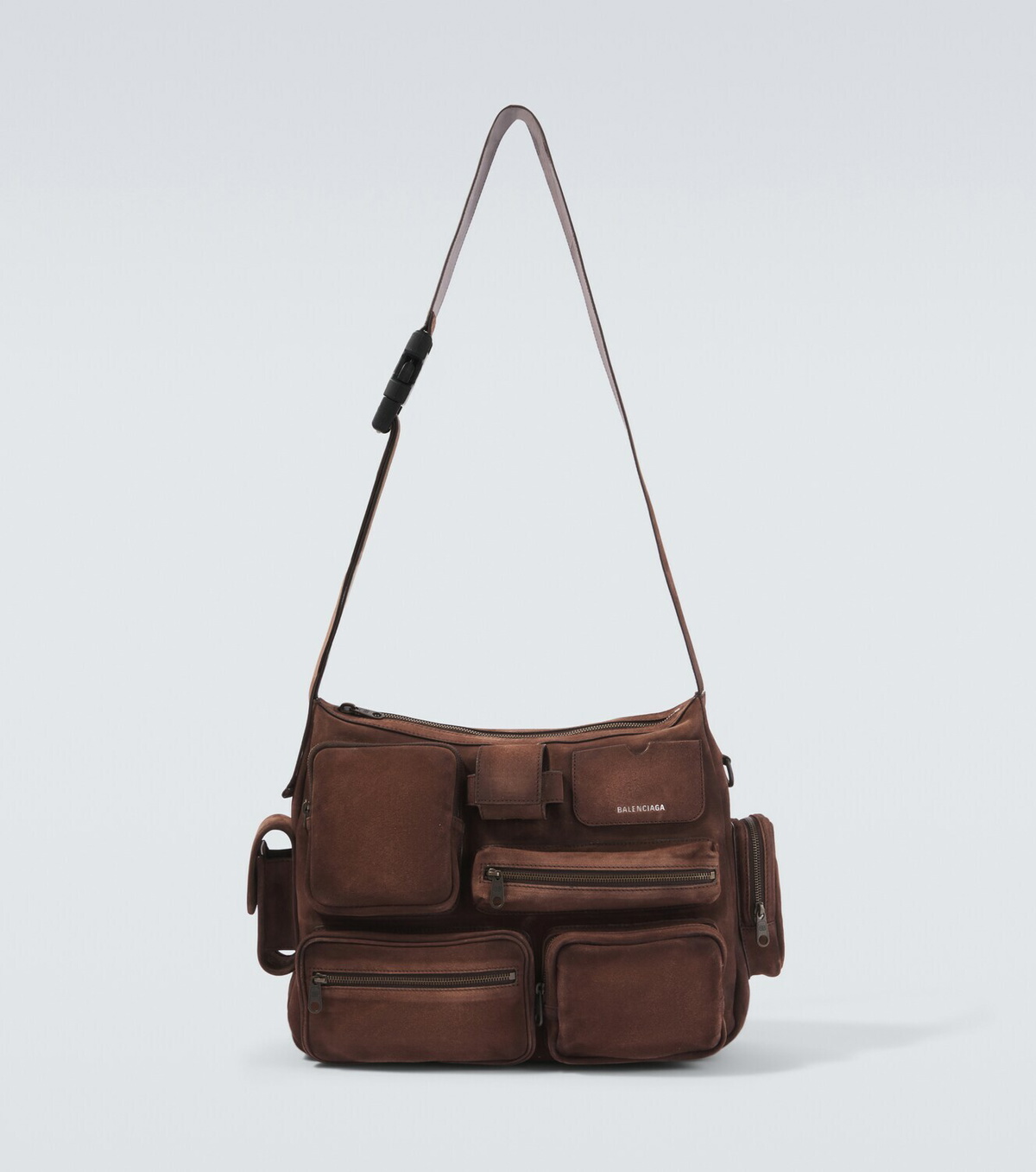 Balenciaga Superbusy suede messenger bag