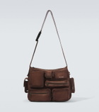 Balenciaga Superbusy suede messenger bag