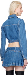 Dion Lee Blue Corset Denim Jacket