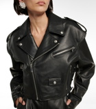 Magda Butrym - Cropped leather biker jacket