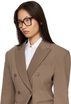 LOEWE Brown Slim Square Glasses