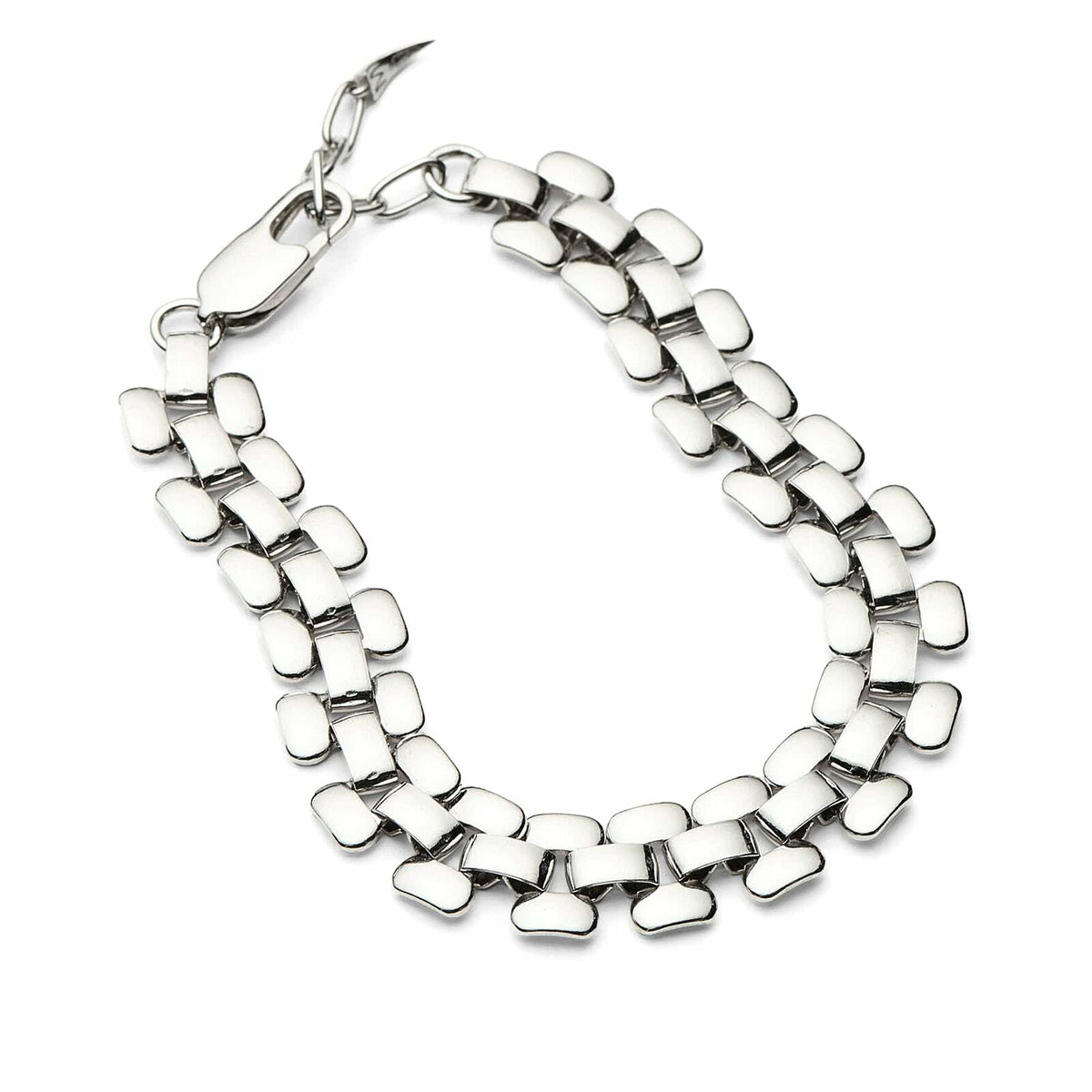 Missoma Women's Timepiece Wide Chain Bracelet in Silver