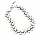 Missoma Women's Timepiece Wide Chain Bracelet in Silver
