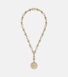 FoundRae Lovestruck Commitment 18kt gold pendant necklace with diamonds