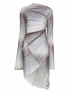 Jade Cropper Draped Twisted Mini Dress