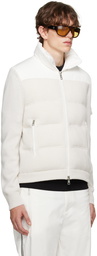 Moncler White Quilted Down Jacket