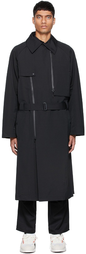 Photo: Y-3 Black Dense Woven Coat