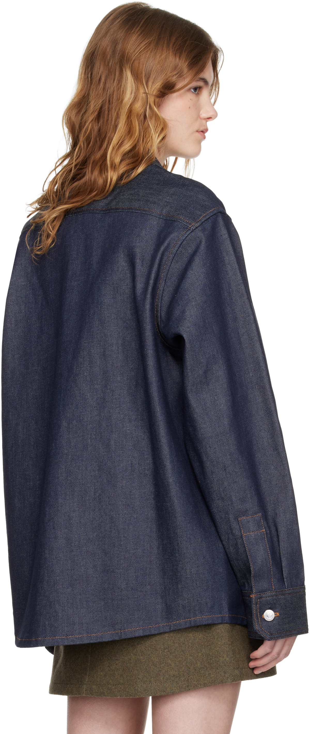 A.P.C. Navy Denim Overshirt