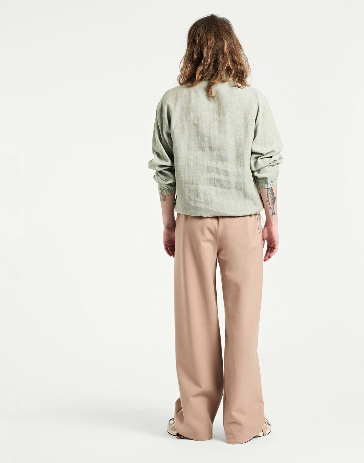Giorgio Armani Mens Sweatshirt in Sage green