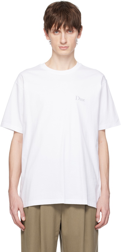 Photo: Dime White Classic Small Logo T-shirt