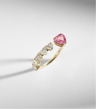 Shay Jewelry 18kt gold ring with sapphire and diamonds
