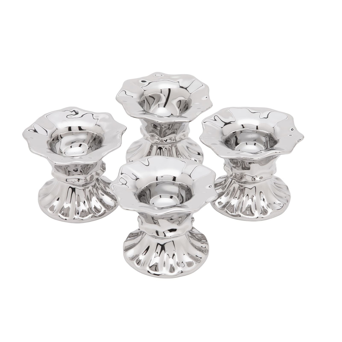 HKliving Egg Cups - Set of 4 in Chrome 