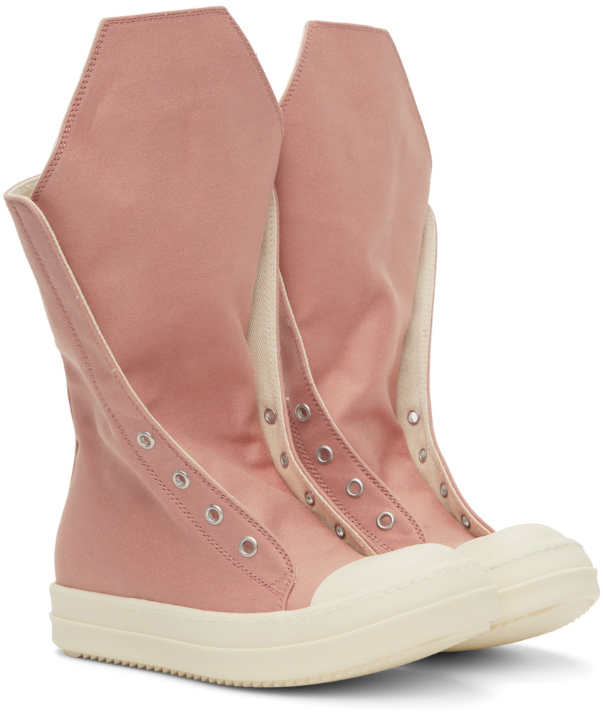 Rick Owens DRKSHDW Pink Boot Sneaks Sneakers